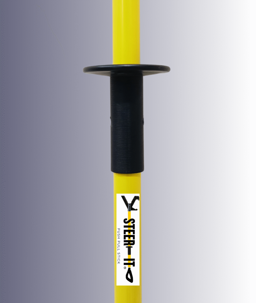 Steer-it Hands Free Heavy Duty Push Pull Safety Tool/Stick/Pole