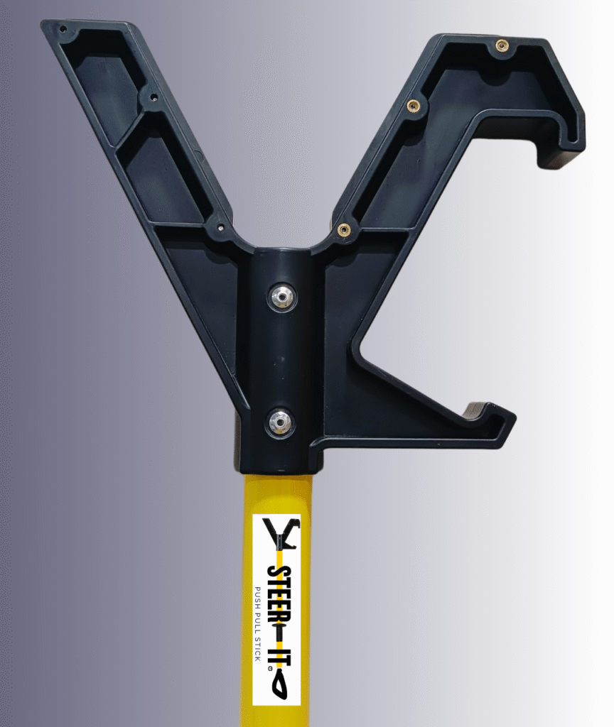 Steer-it Hands Free Heavy Duty Push Pull Safety Tool/Stick/Pole