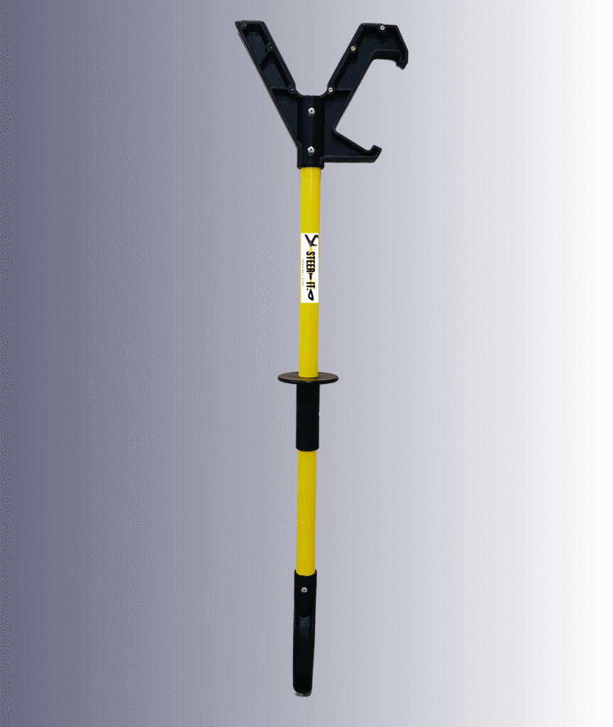 Steer-it Hands Free Heavy Duty Push Pull Safety Tool/Stick/Pole
