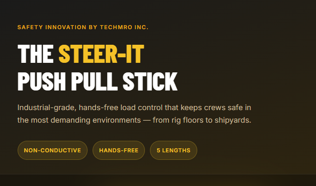 Steer-It Push Pull Stick: Safer Hands-Free Load Control